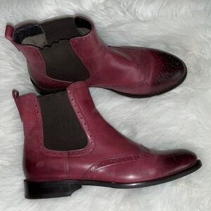 Capilano Burgundy  Ankle Boots